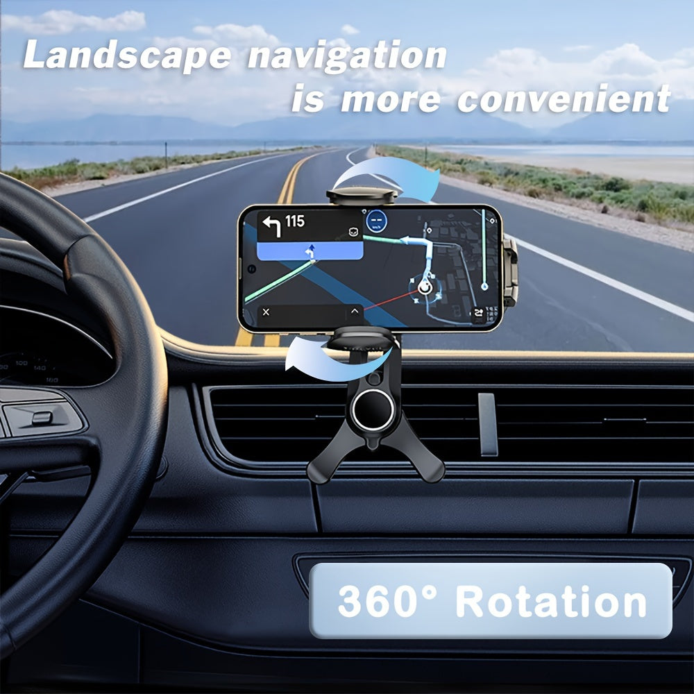 Car Vent Phone Holder with Extension Arm Durable ABS Non-Blocking Mount