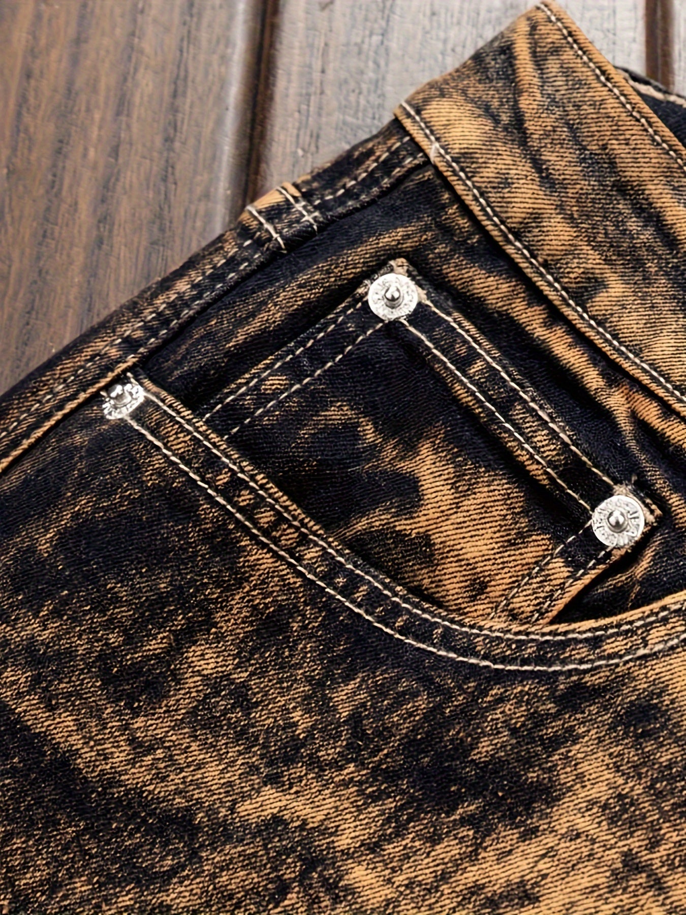 Erkaklar uchun vintage yuvilgan denim kargo jinsi, oddiy kesim, chiziqli naqsh, ozgina cho'ziladigan og'ir mato, katta o'lcham.