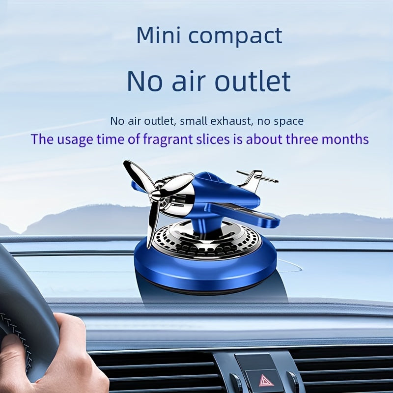 Solar-Powered Car Air Freshener Aromatherapy Helicopter Odor Remover Decoration Eid Al-Adha