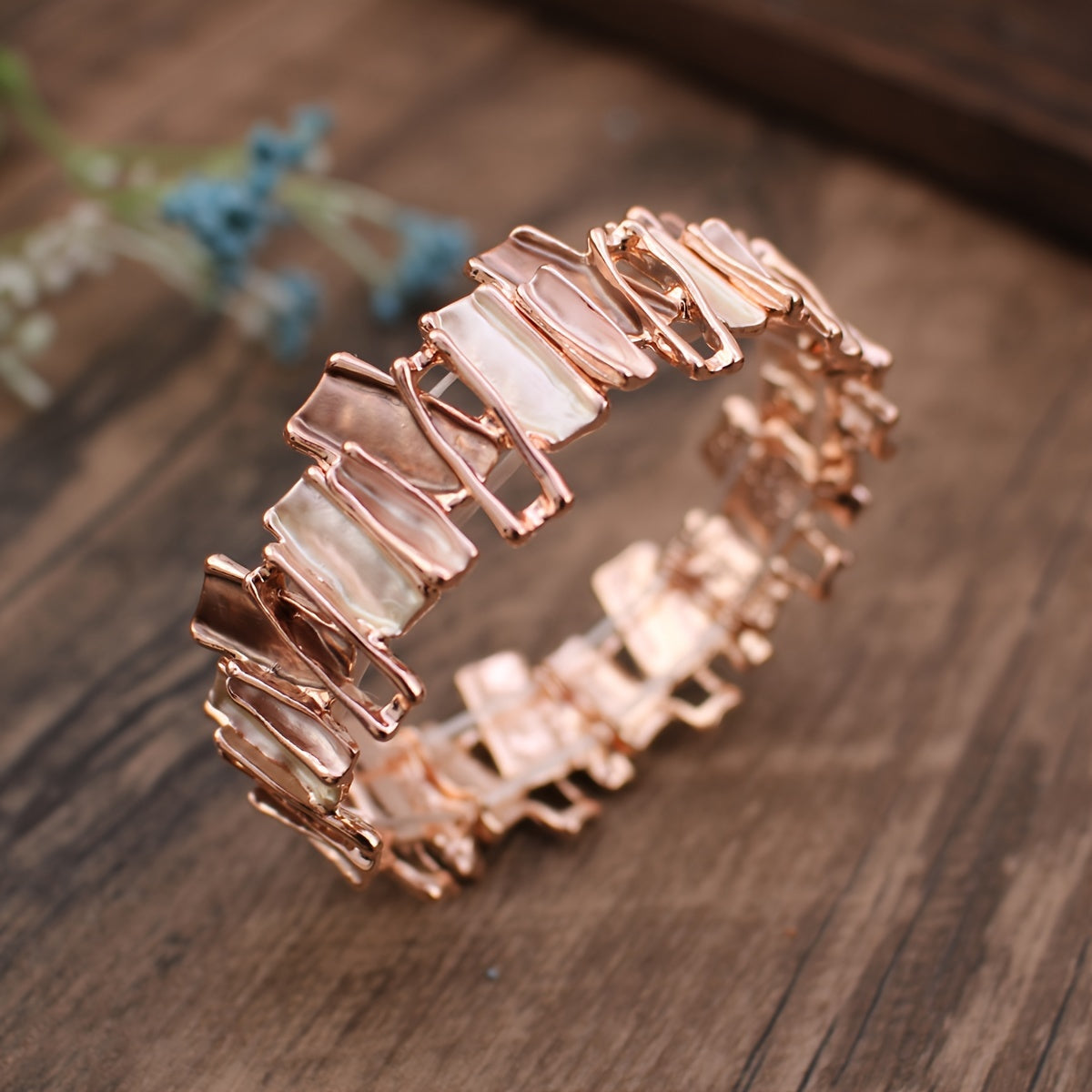 Yoz uchun zamonaviy emal bangle bilaguzuk - Rang-barang, noyob geometrik naqsh bilan kumush qoplama, toksik bo'lmagan qotishma - Bayramlar va sovg'alar uchun ideal