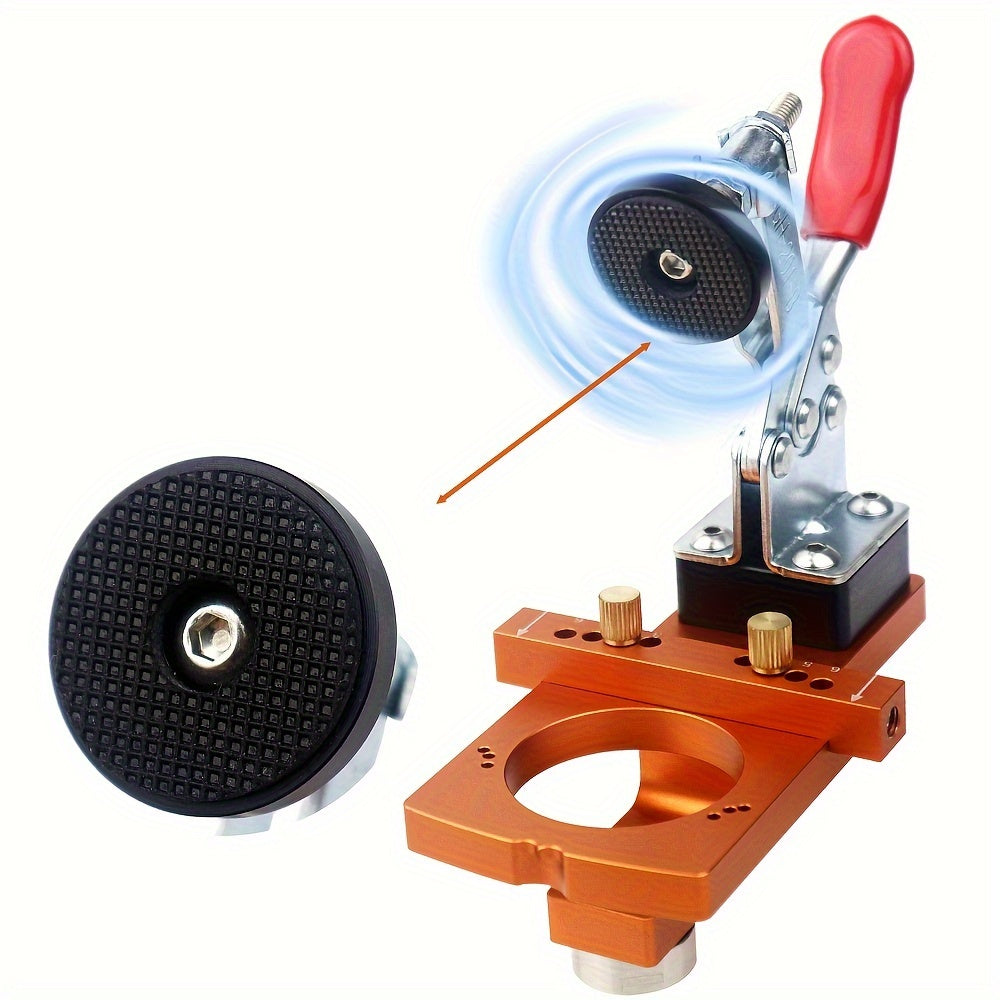 Adjustable Aluminum Cabinet Door Boring Jig for 35mm Hinge Hole Drilling Woodworking Tool