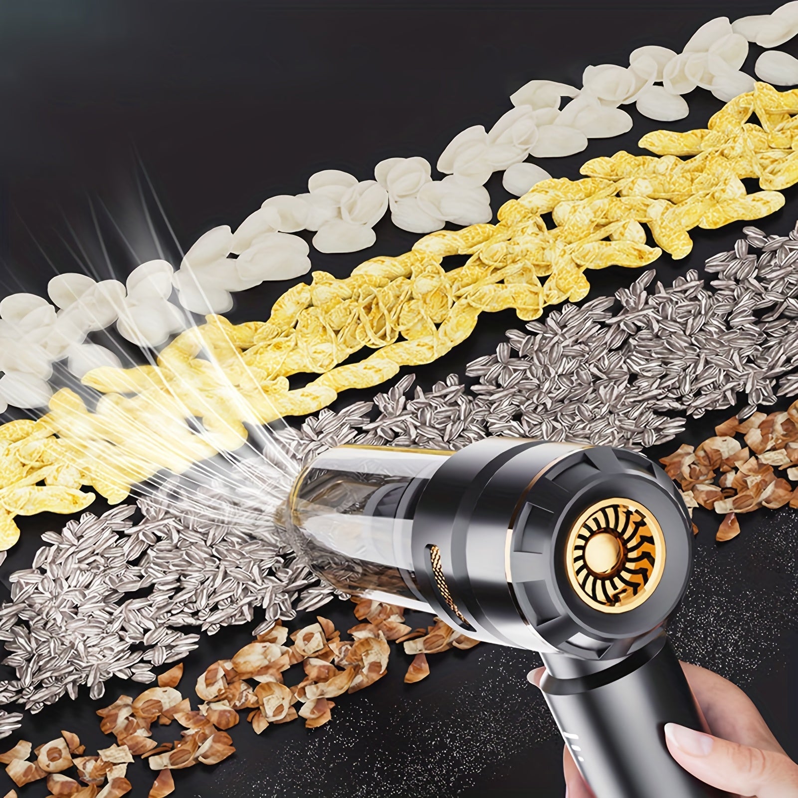 100W Cordless Mini Vacuum Cleaner 4-in-1 Handheld Car Home Keyboard