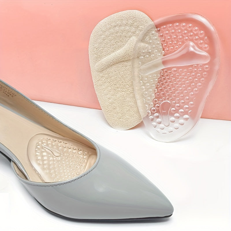 Women's Silicone Forefoot Pads Non-Slip Half Size For High Heels