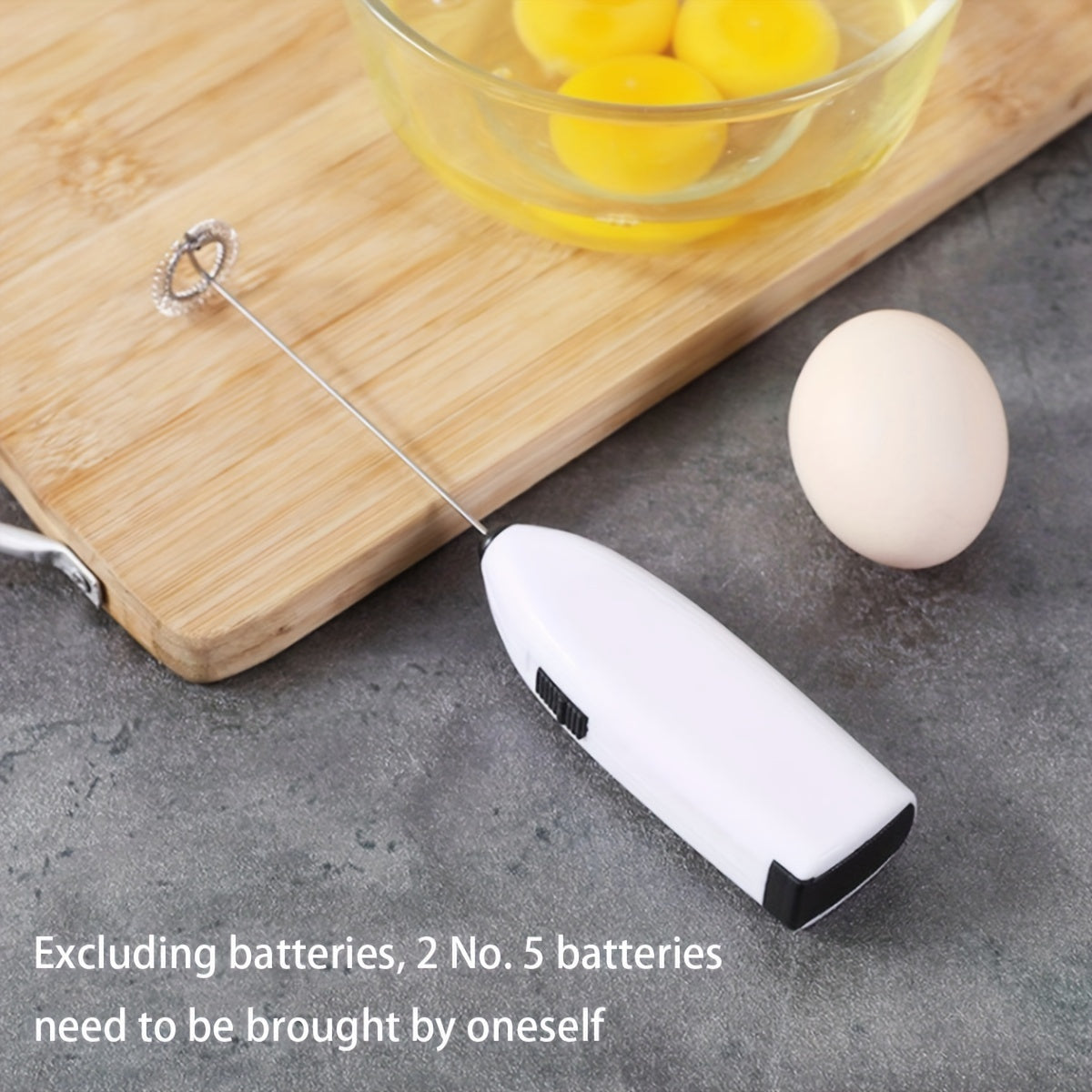 Мини-электрический блендер для молока, кофе, капучино, перемешивания. Батарея не входит в комплект.