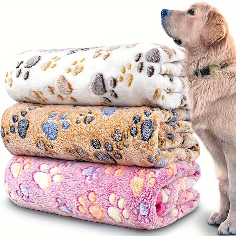 3-Pack Pet Blankets Soft Stain-Resistant Polyester Machine Washable for All Dog Sizes