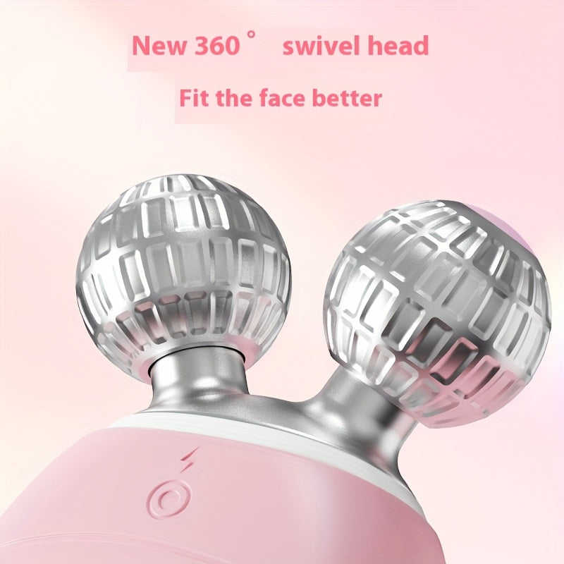 Electric Facial Massager for Home Travel Office Soft Silicone Bristles Rechargeable Battery