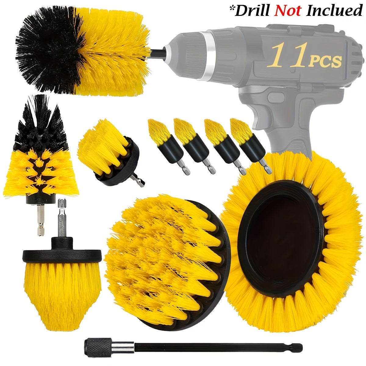 Drill Brush Set for Power Scrubbing, 3/7/11/20/21/31 Pcs, Multi-Purpose