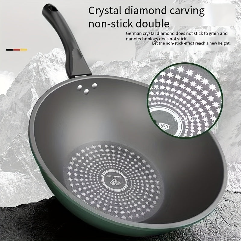 Set of Four Cast Iron Cookware Pots and Pans with Non-Stick Finish for Gas and Induction Stoves