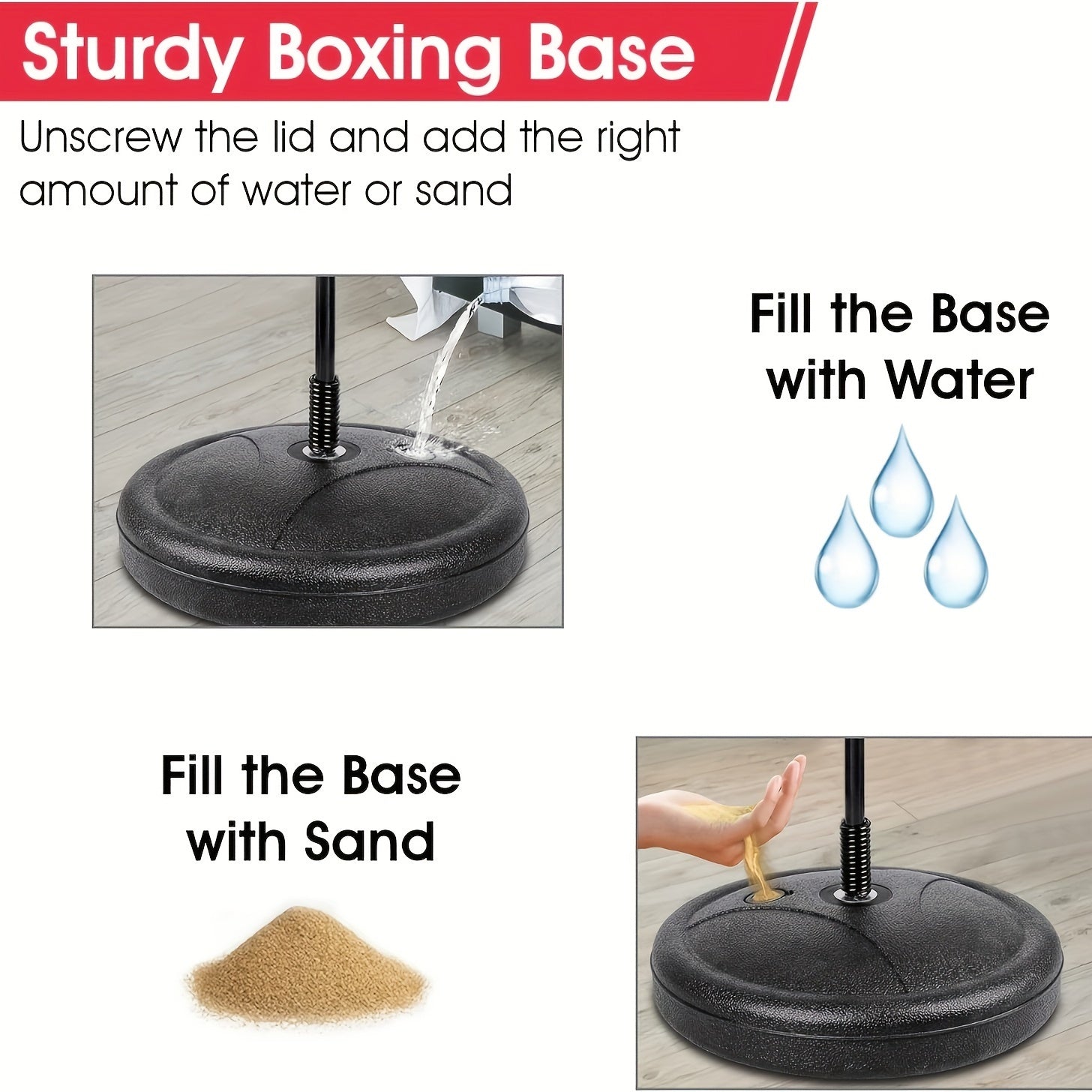 Kids' Adjustable Boxing Punch Bag with Stand, 103cm, Gloves Included, Outdoor Sports Toy