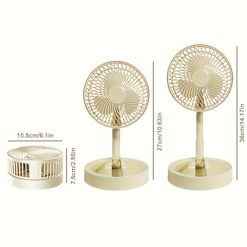 High-Speed USB Desk Fan for Home and Office Portable Battery-Free Cooling