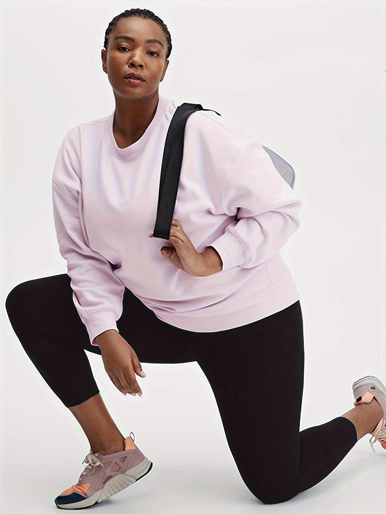 Women's Plus Size Tummy Control Yoga Pants 3 Pack High-Waisted Leggings