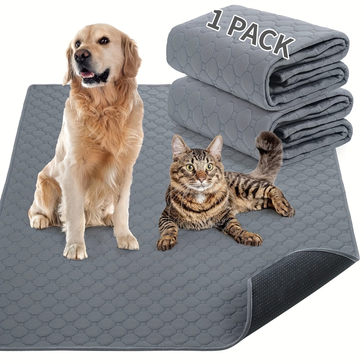 Washable Reusable Dog Training Pad Leak-Proof Absorbent Incontinence Mat