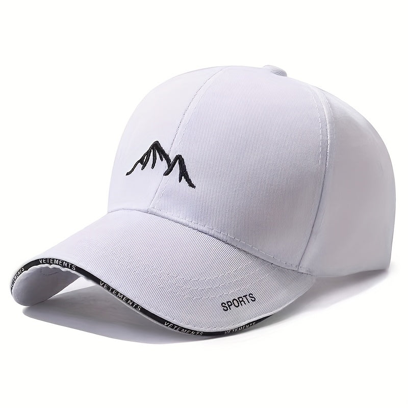 Uniseks beysbol shlyapasi, tikilgan alfavit harflari bilan, barcha mavsumlar uchun engil.
