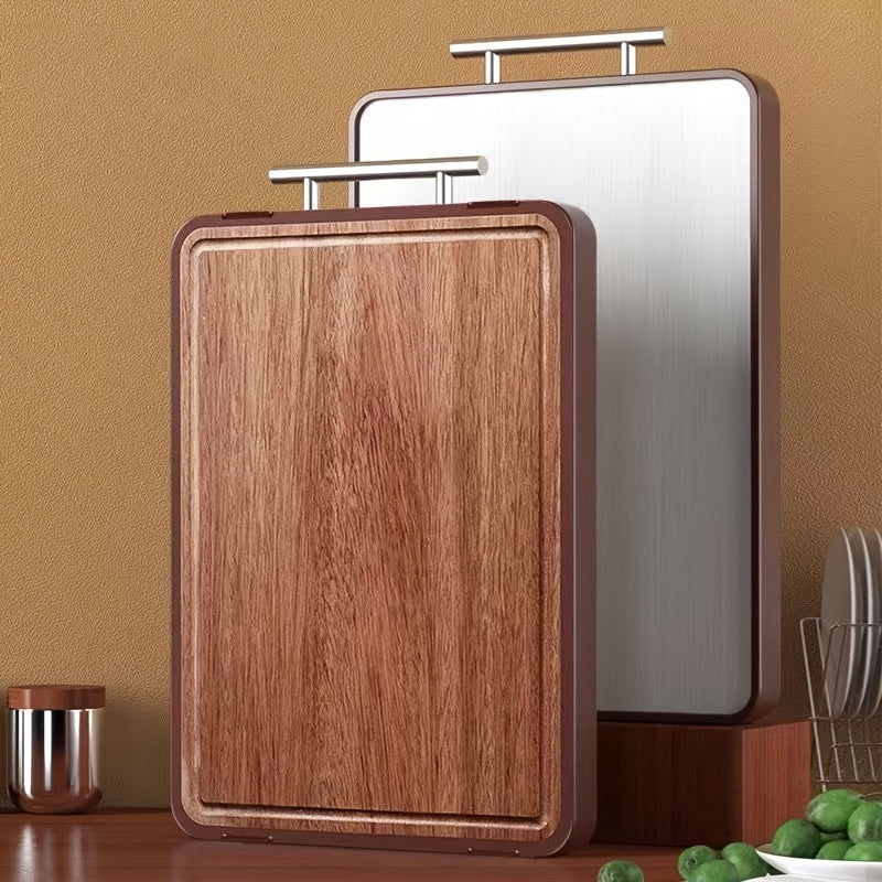 Ebony Wood Cutting Board Double-Sided Durable Non-Stick Kitchen Prep