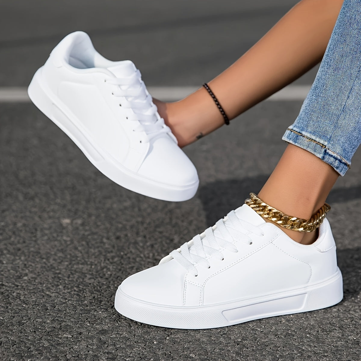 Женские повседневные спортивные кроссовки для девочек, нескользящие, на шнуровке, низкий топ