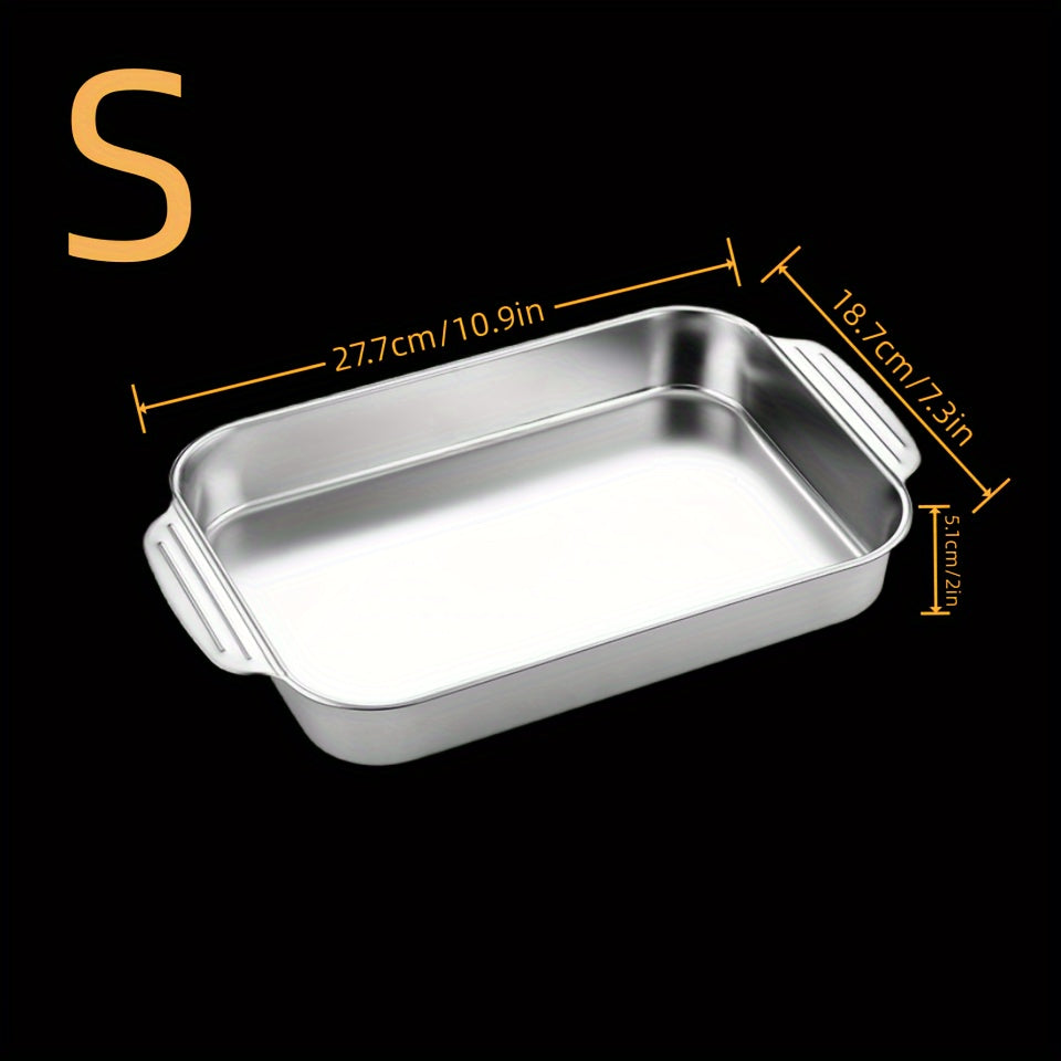 Stainless Steel Deep Baking Sheet for Oven Cooking and Baking