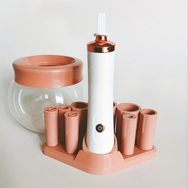 Electric Makeup Brush Cleaner Machine for All Sizes with Spinner and Accessories