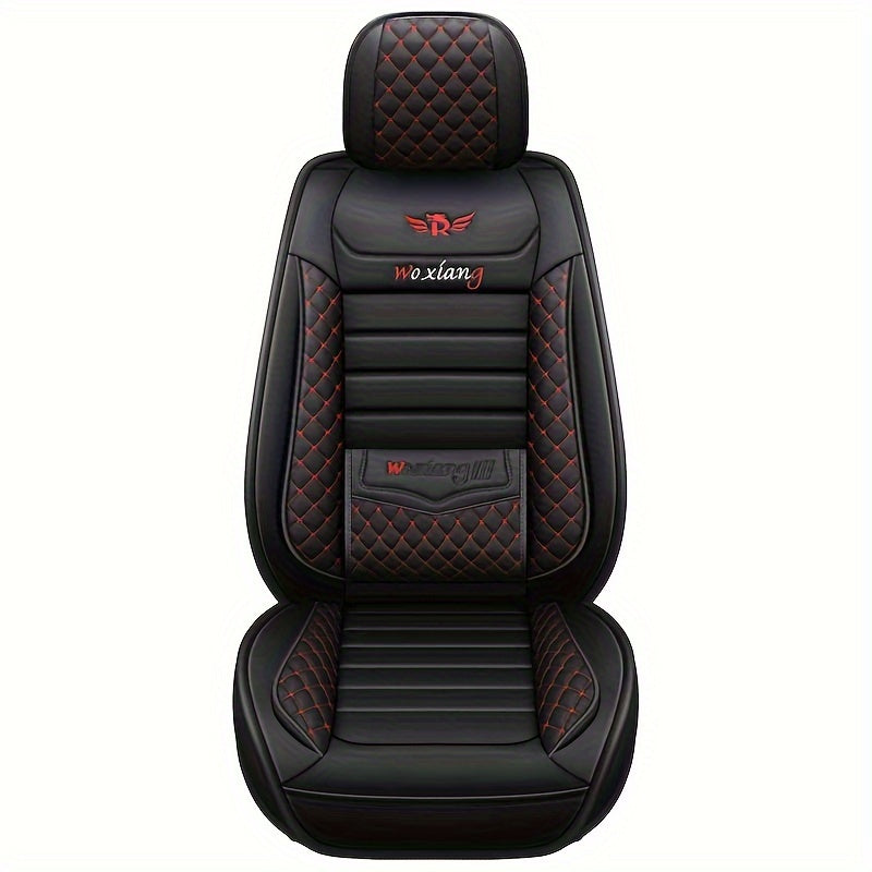 PU Leather Car Seat Cover with Sponge Filling Hand Washable Fits Major Models