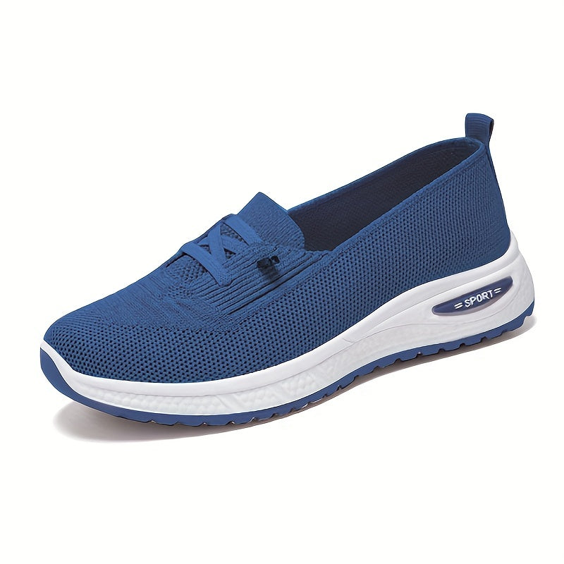 Ayollar uchun nafas oladigan tikuvsiz sport poyabzali, kundalik, bog‘lamli, tashqi foydalanish uchun oyoq kiyimlari