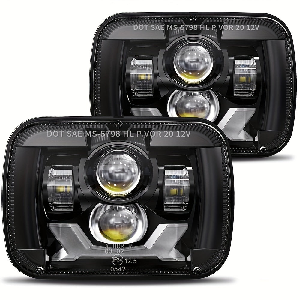 Светодиодные фары с герметичным блоком и дневными ходовыми огнями, указатель поворота 5x7 17,78x15,24 см