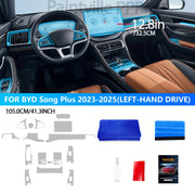 Car Interior TPU Screen Protectors Scratch-Resistant Film for Navigation Center Console
