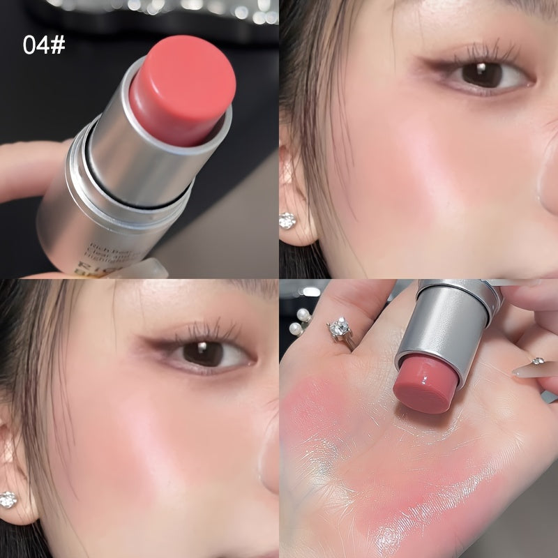 Barra de iluminador en gel ligero con hidratación para mujer, brillo natural y contorno