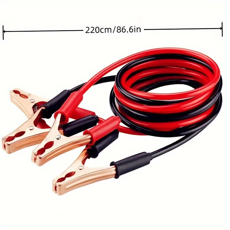 High Power Car Jumper Cables Kit 500A 219cm Copper Booster Wires