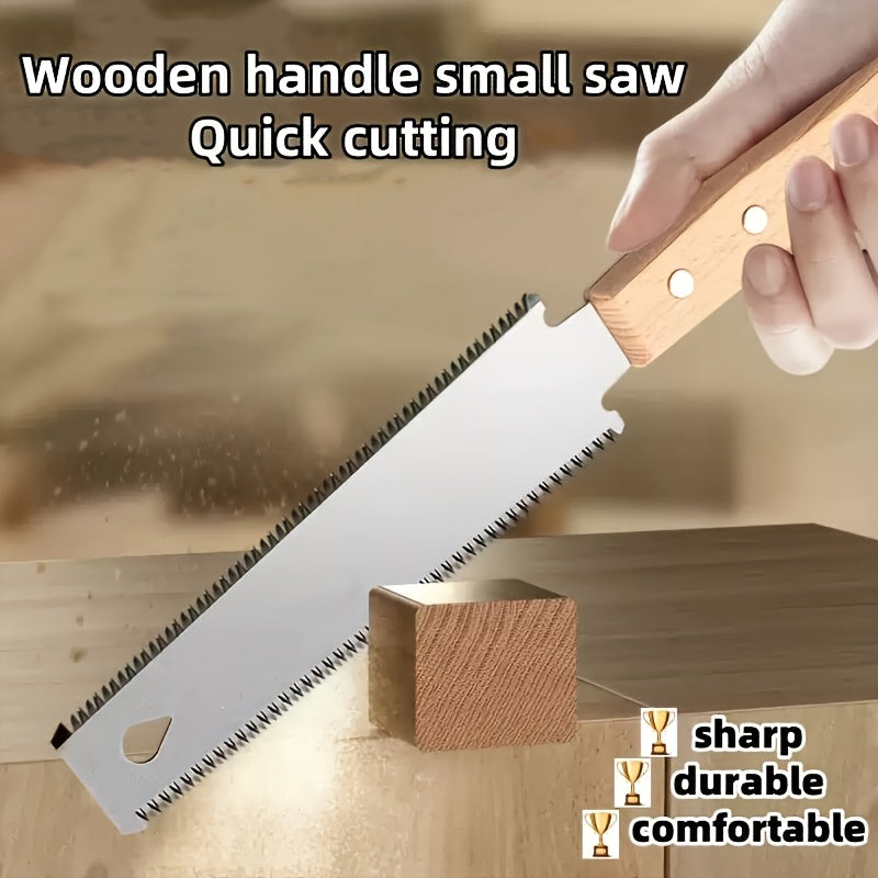 Ручная пила из нержавеющей стали с двухсторонним лезвием для обработки древесины