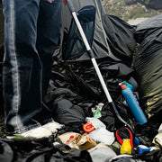 Qushlarga do'st muhitni tozalash uchun uzun tutqichli alyuminiy axlat qisqichi
