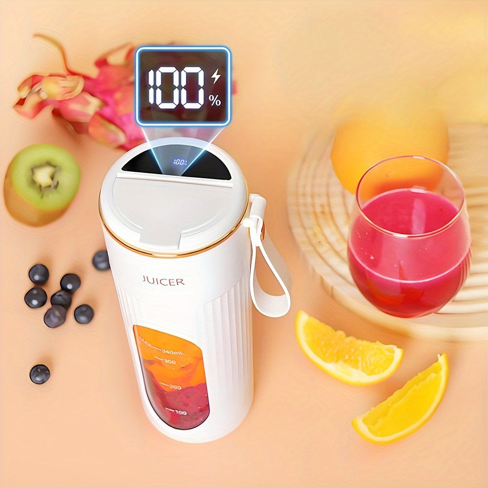 Portable Blender 17oz USB Rechargeable Compact for Travel and Smoothies