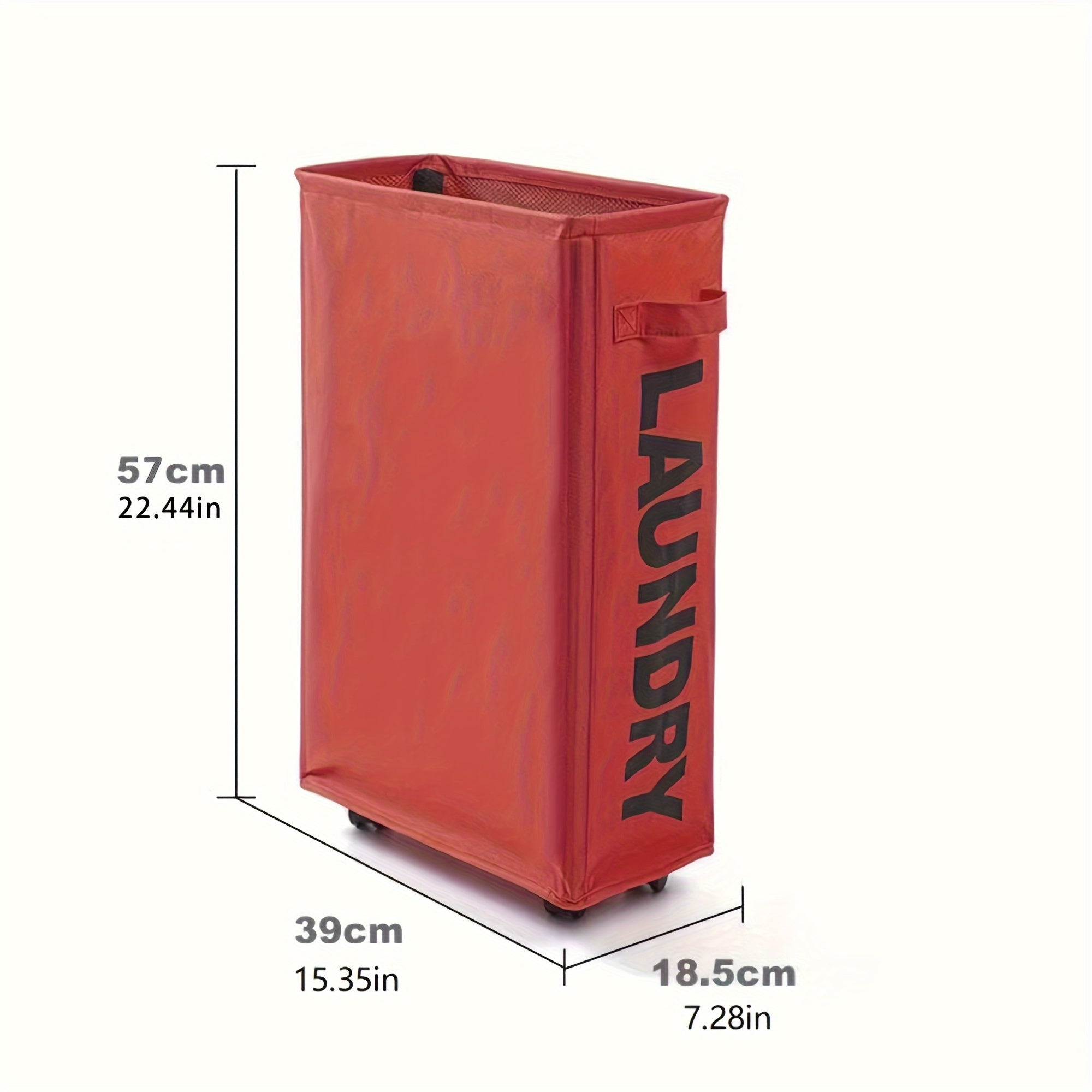 Laundry Basket with Wheels and Dustproof Mesh Cover for Clothes Transport and Sorting