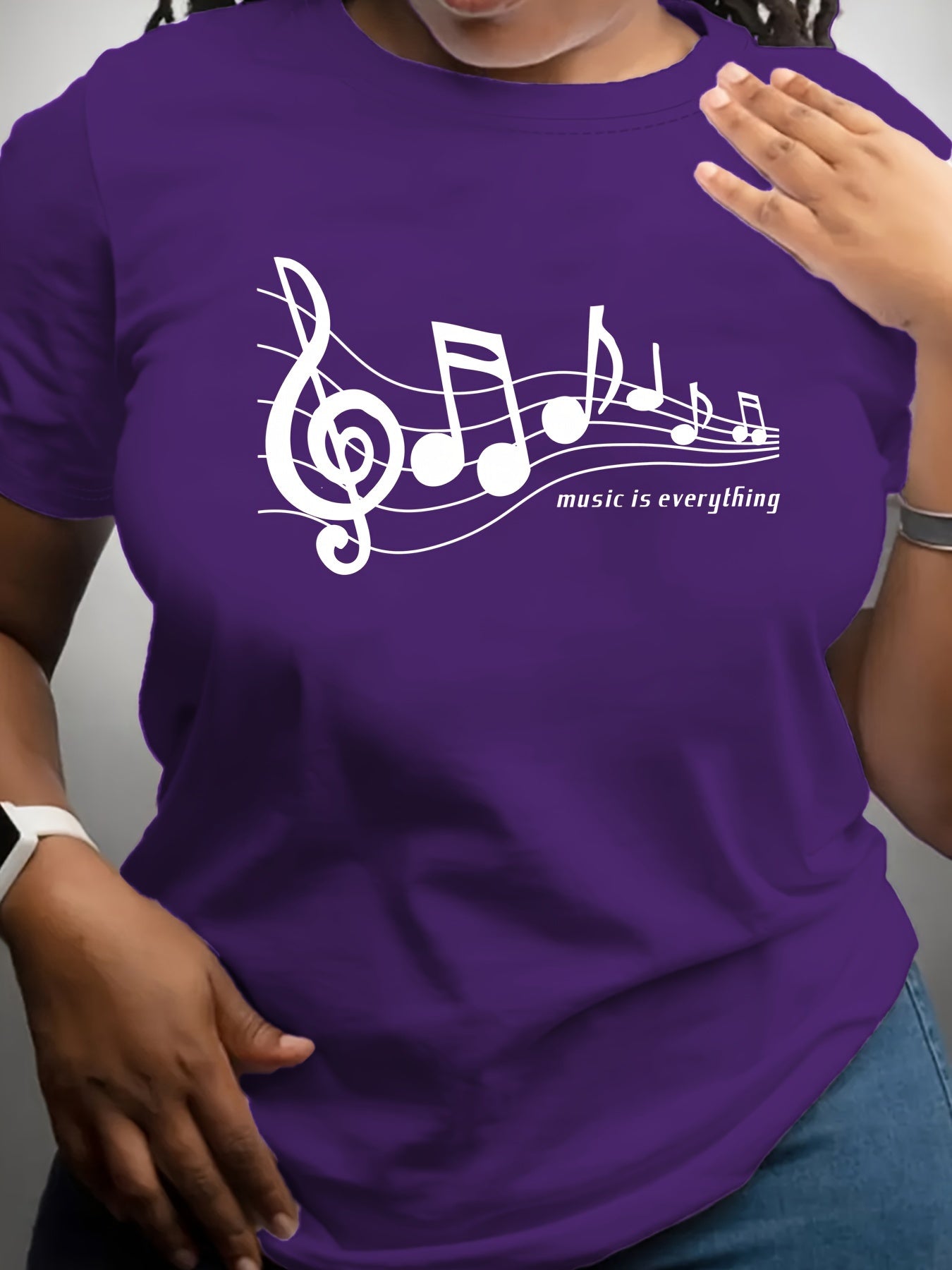 Women's Loose-Fit Casual T-Shirt Breathable Fabric Plus Size