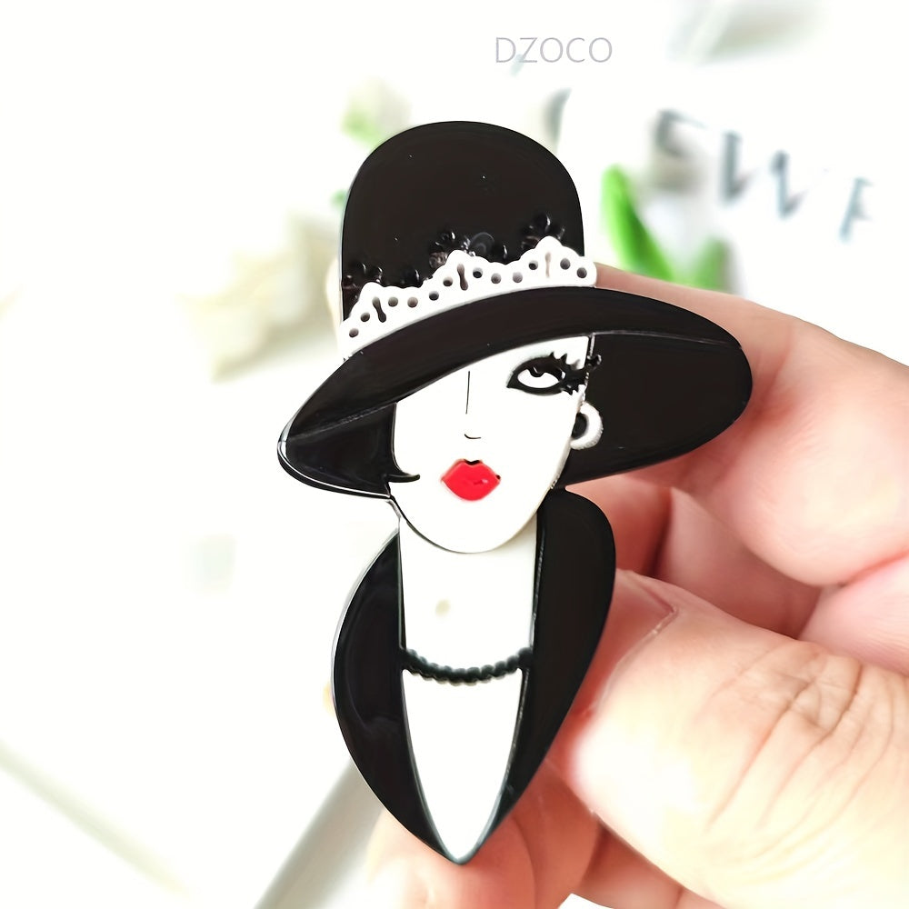 Ayollar uchun akril brosh, moda va nafis zargarlik, sharf va kurtkalar uchun