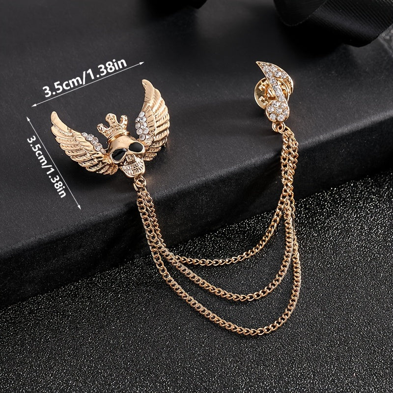 Halloween Skeleton Brooch Set with Musical Note Pin Halloween Costume Accessories