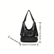 Sport va ta'til uchun mukammal, suv shishasi tutqichi bilan tasodifiy yelka sumkasi.