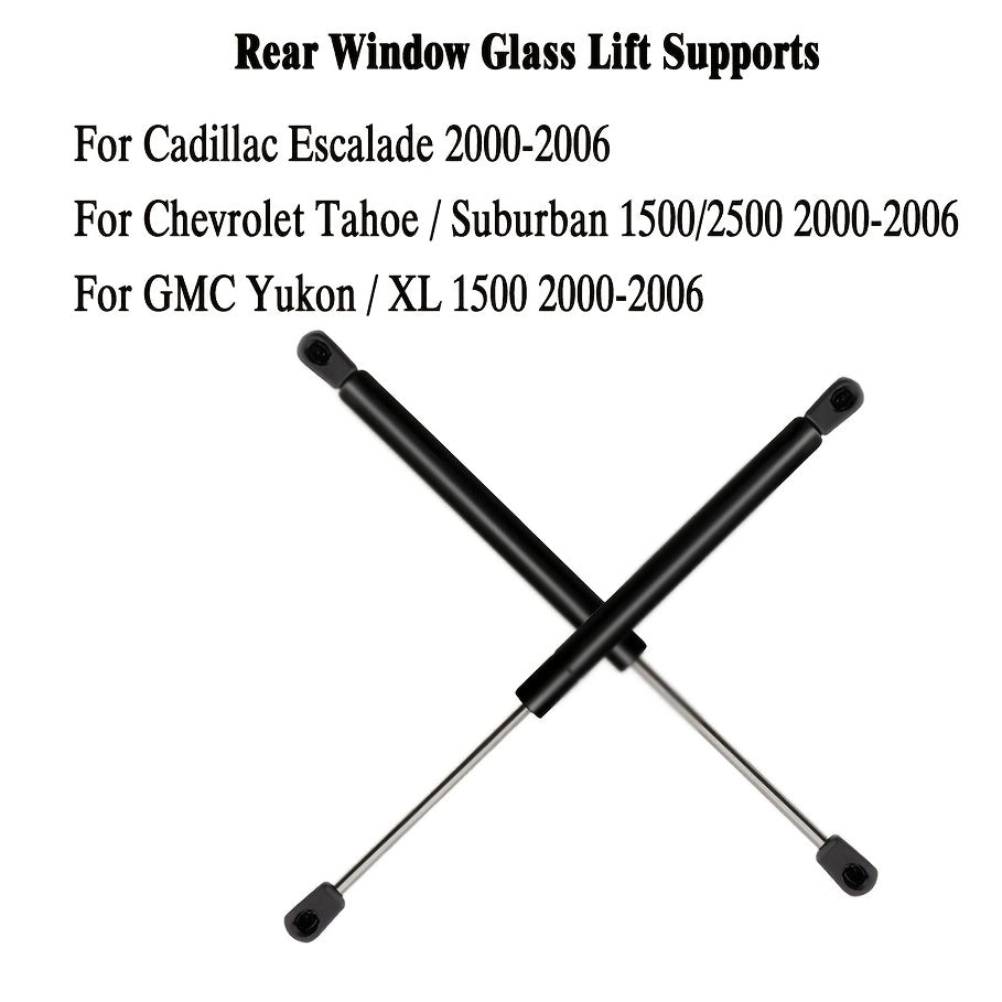 Rear Window Glass Lift Supports Struts for SUVs 2000+ Two Pack