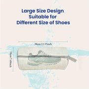 Unisex Reusable Shoe Washing Bag for Sports and Tennis Shoes White