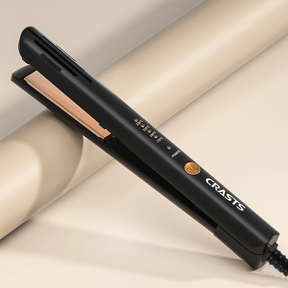 Planchadora y rizadora de cabello unisex con pantalla digital y temperatura ajustable