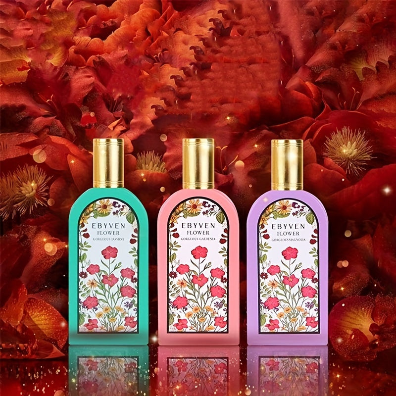 Perfume floral para mujer con jazmín gardenia magnolia duradero en envase ecológico a base de alcohol