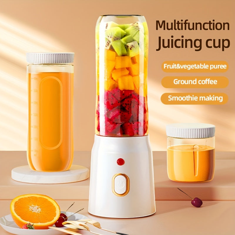 Electric Juicer Cup Set with 2 Portable USB Rechargeable Blenders for Travel and Home