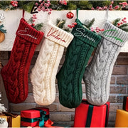 Red Snowflake Christmas Stockings with Names Personalized Embroidered Family Decor