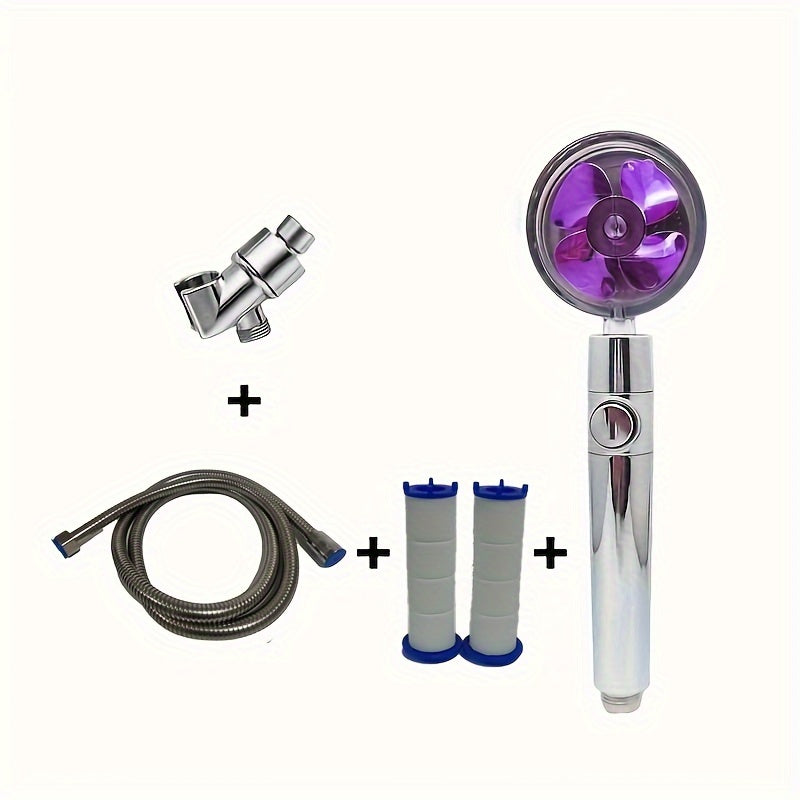 High Pressure Turbo Shower Head with Water Saving Filter for Bathroom and RV