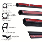 Kauchuk avtomobil eshigi yopiqligi chizig'i 16.4FT suv o'tkazmaydigan shovqin kamaytirish akustik izolyatsiya