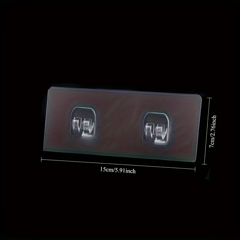 Juego de 2 soportes de pared resistentes con ganchos para organización en el hogar y la oficina