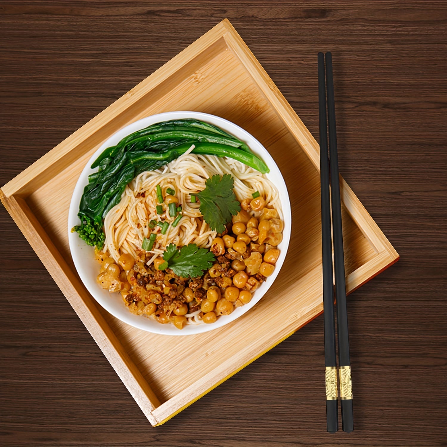 10 pares de palillos de fibra de vidrio negros reutilizables antideslizantes aptos para lavavajillas para uso en hogar y restaurante