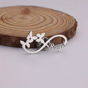 Butterfly Infinity Necklace for Women Silver Pendant Jewelry for Daily Wear and Gifts