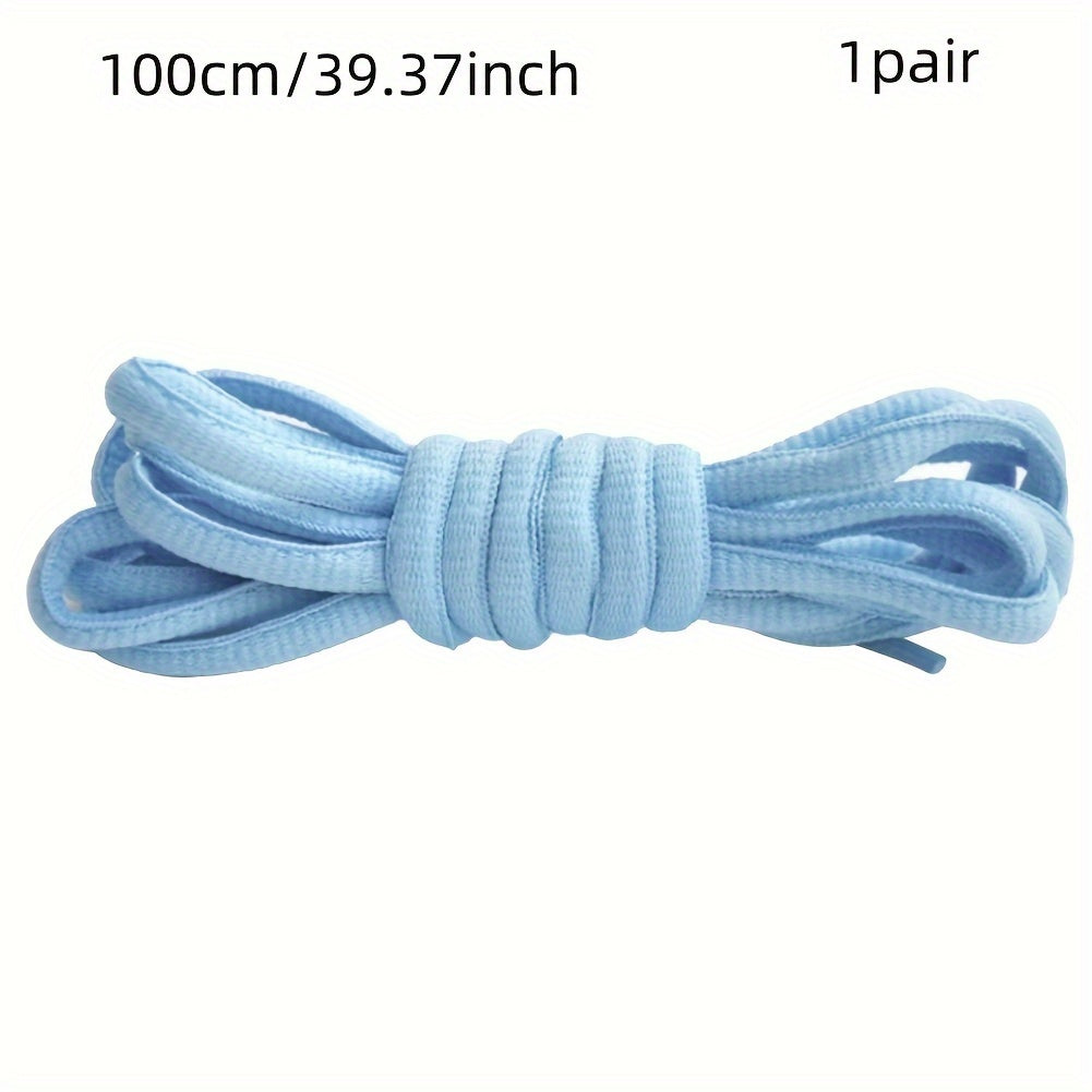 Unisex Classic Nylon Half Round Shoelaces for Sneakers 100cm-120cm