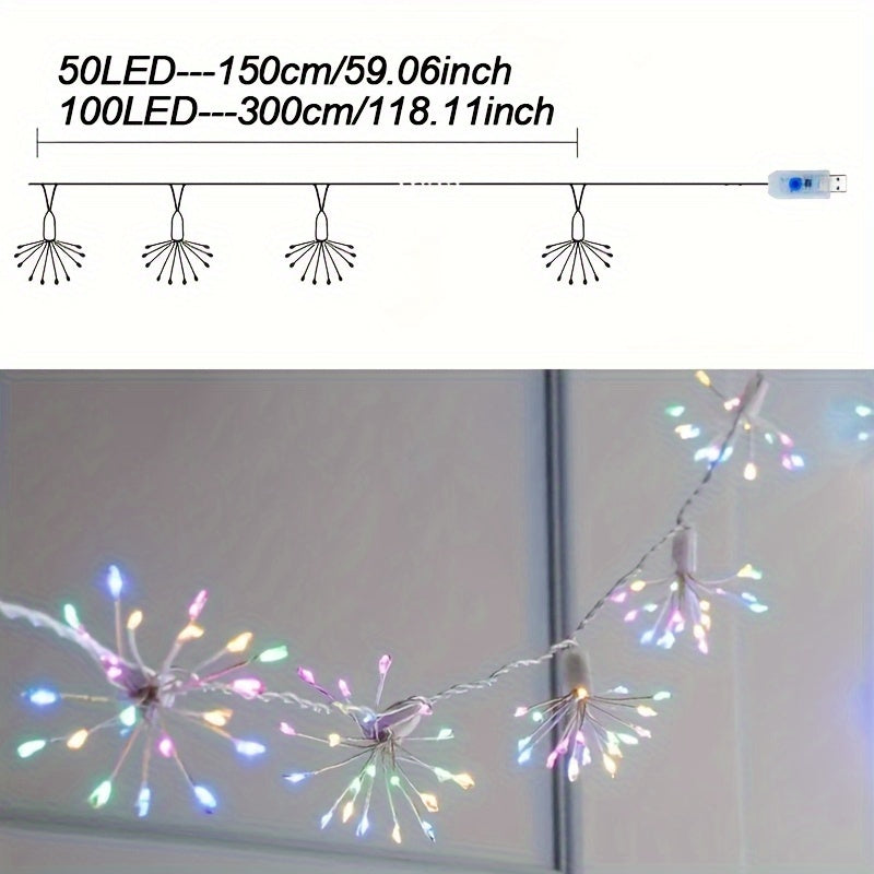 LED Dimmable Fairy Lights with Remote Control 8 Modes USB Powered for Home Decor