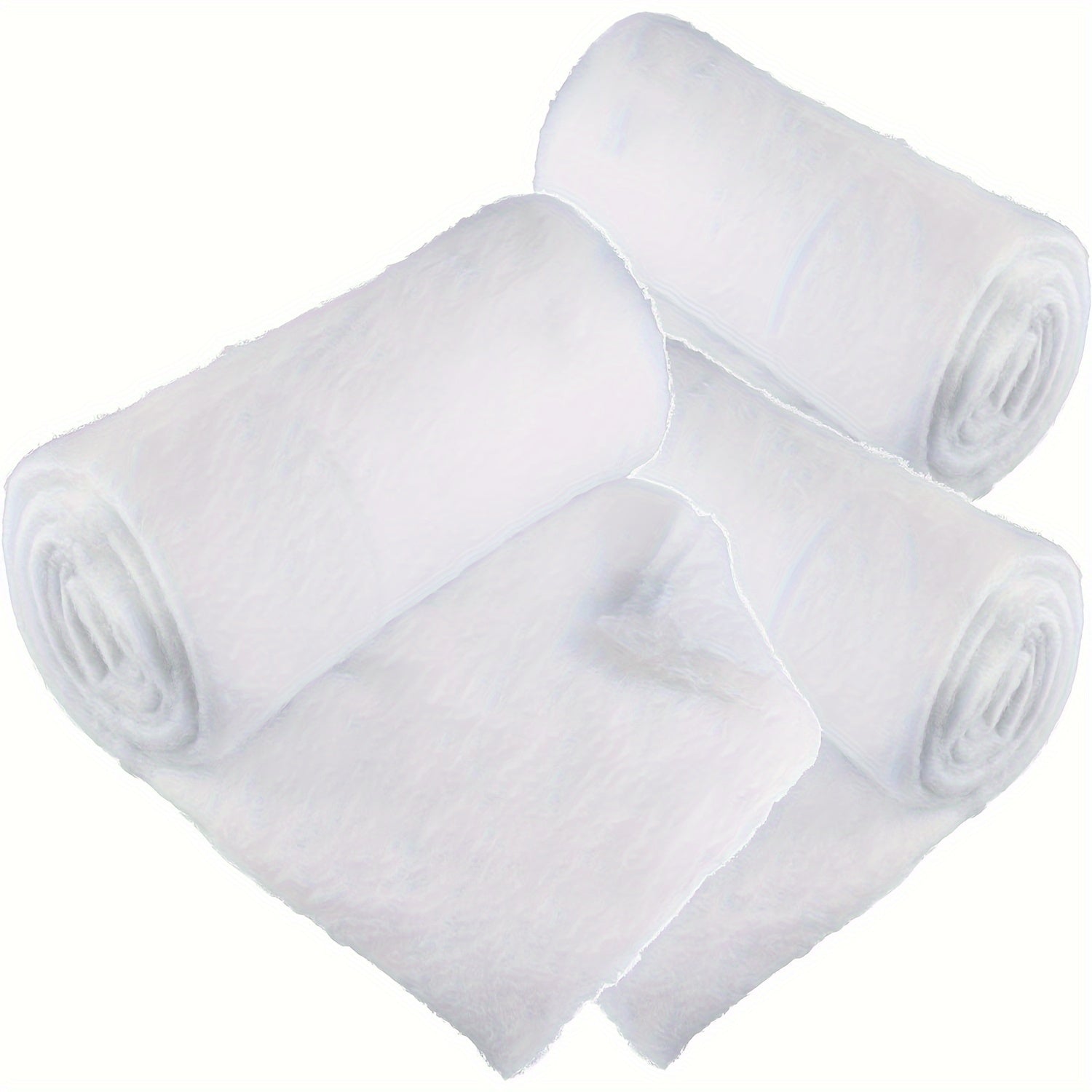 "Рождественский снежный плед-рулон (1/3 кусок, 33*120 см) для праздничного декора - идеально подходит для деревенских композиций, под рождественские елки - толстое, мягкое белое пушистое искусственное снежное покрытие для зимнего и праздничного декора"