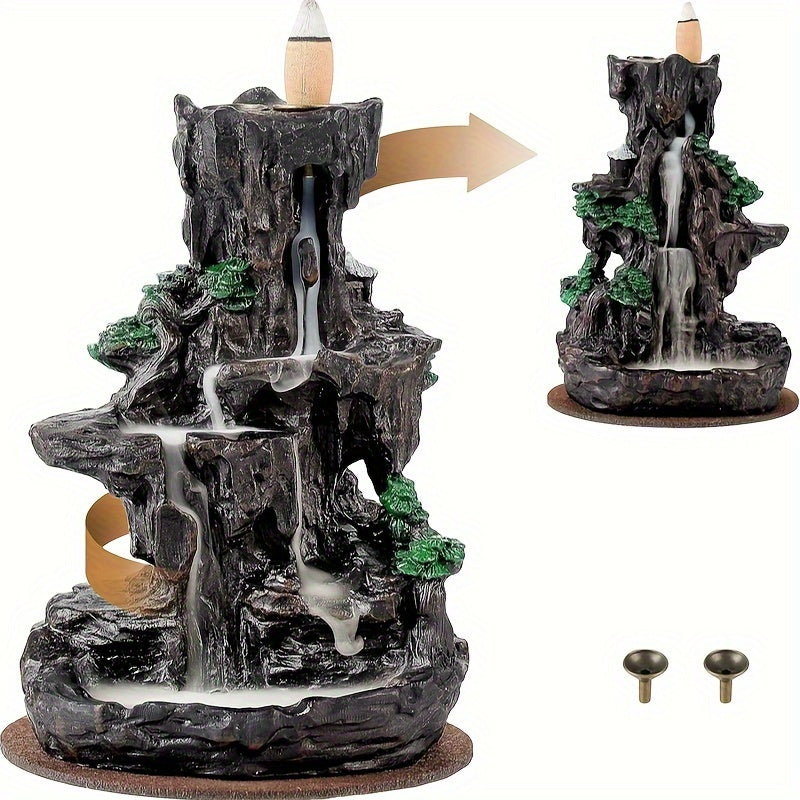 Waterfall Incense Holder for Home Decor and Meditation Yoga Spa Gift